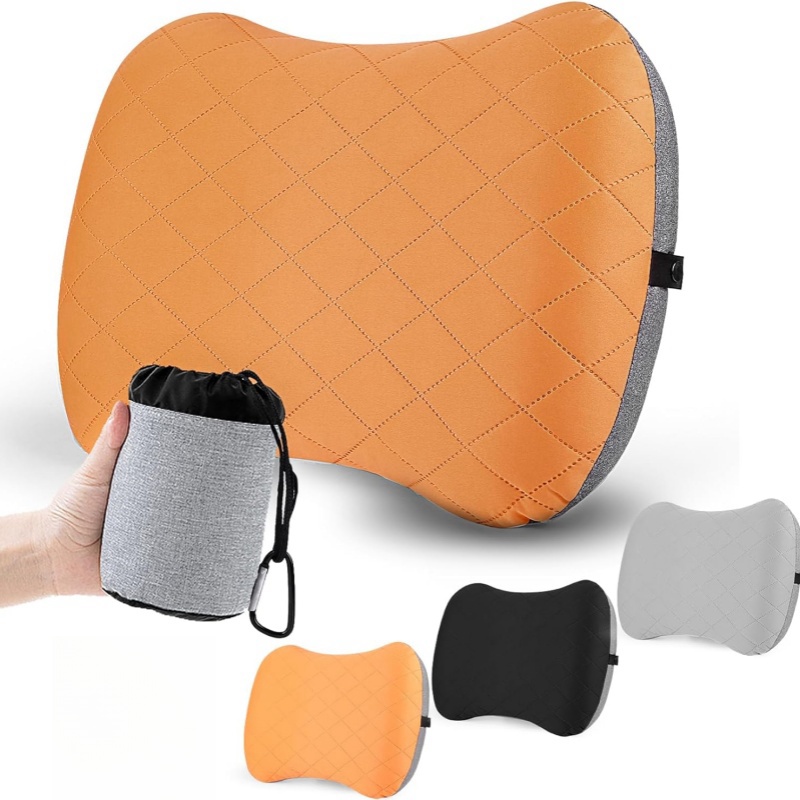 Travel Pillow Inflatable - 초경량 여행용 에어베개 탈부착 커버 백패킹