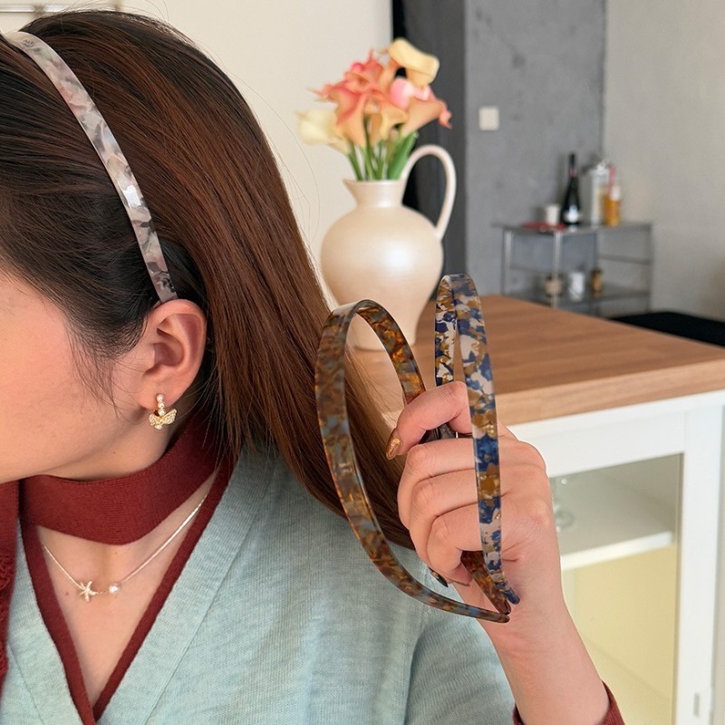 Travel Accessories High End - 여름 우아한 아세테이트 헤어밴드, 고급 논클램핑