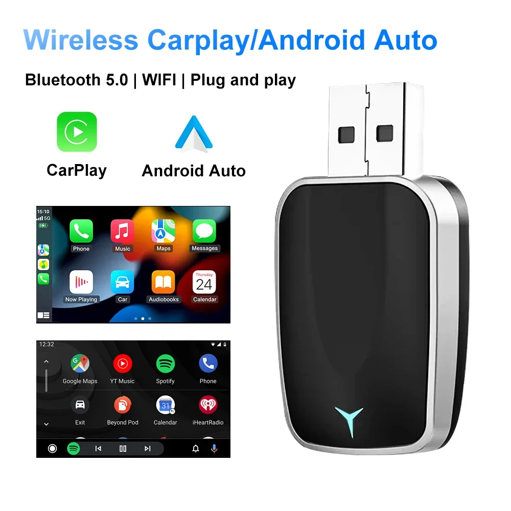 Travel Adapter Universal - 2025년형 유선 CarPlay를 무선 CarPlay로 변환하는