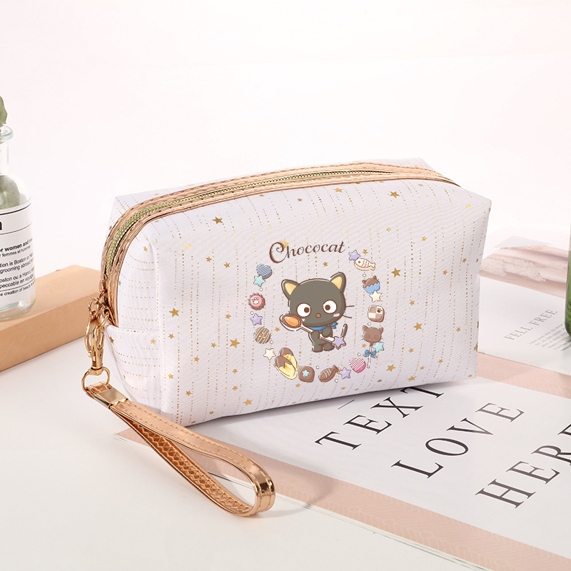Travel Accessories Toiletry Bag - 귀여운 만화 여성 메이크업 가방 초코케이트