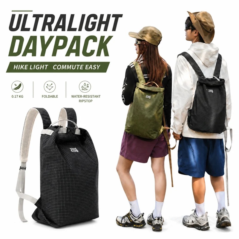 Packable Daypack Foldable - 야외 하이킹 배낭 경량 접이식 배낭