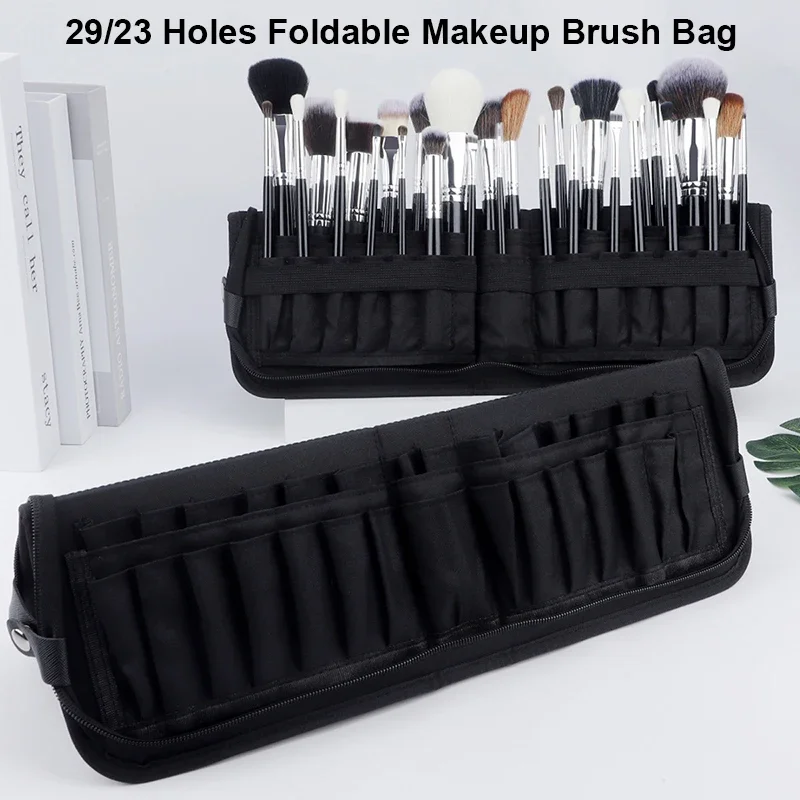 Travel Accessories Toiletry Bag - 29/23 구멍 접이식 메이크업 브러쉬 가방