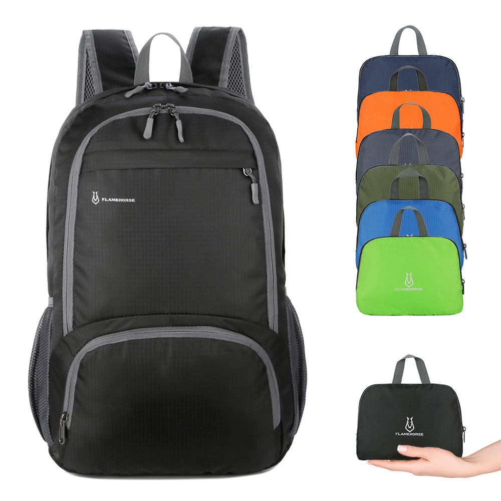 Packable Daypack Foldable - 남녀공용 경량 접이식 배낭, 방수 포장