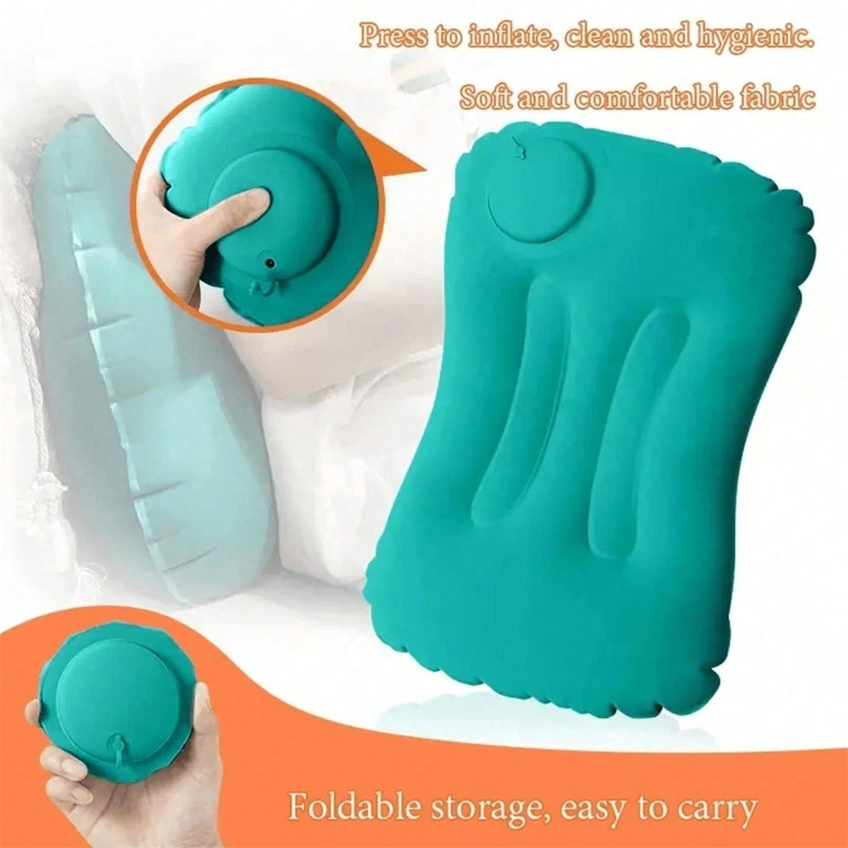 1개 접이식 압축 공기주입 여행용 베개 부드러운 풍선형 - Travel Pillow Inflatable 리뷰 및 가격