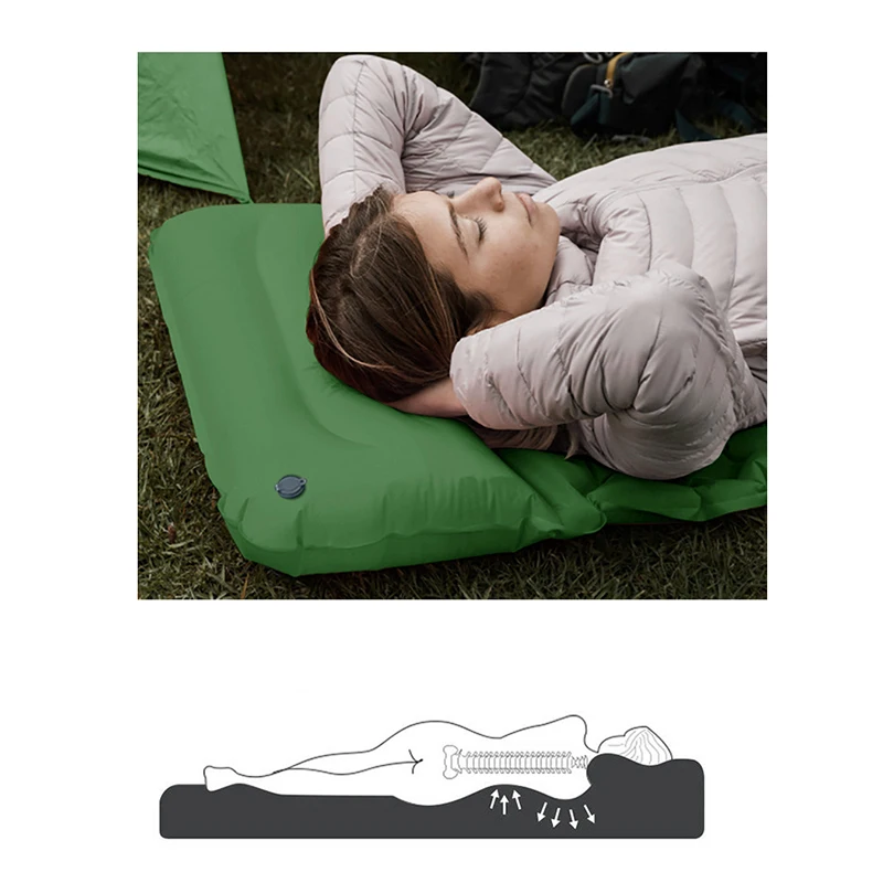 휴대용 에어 매트리스, 캠핑용 에어 매트, 휴대용 에어 - Travel Pillow Inflatable 리뷰 및 가격