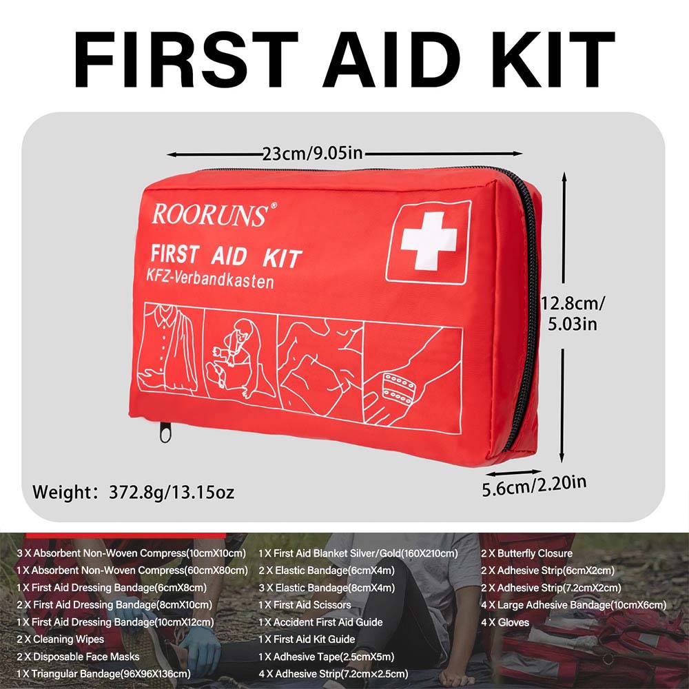 여행 필수품 구급상자 41종 레드 자동차 응급 키트 휴 - First Aid Travel Kit 리뷰 및 가격