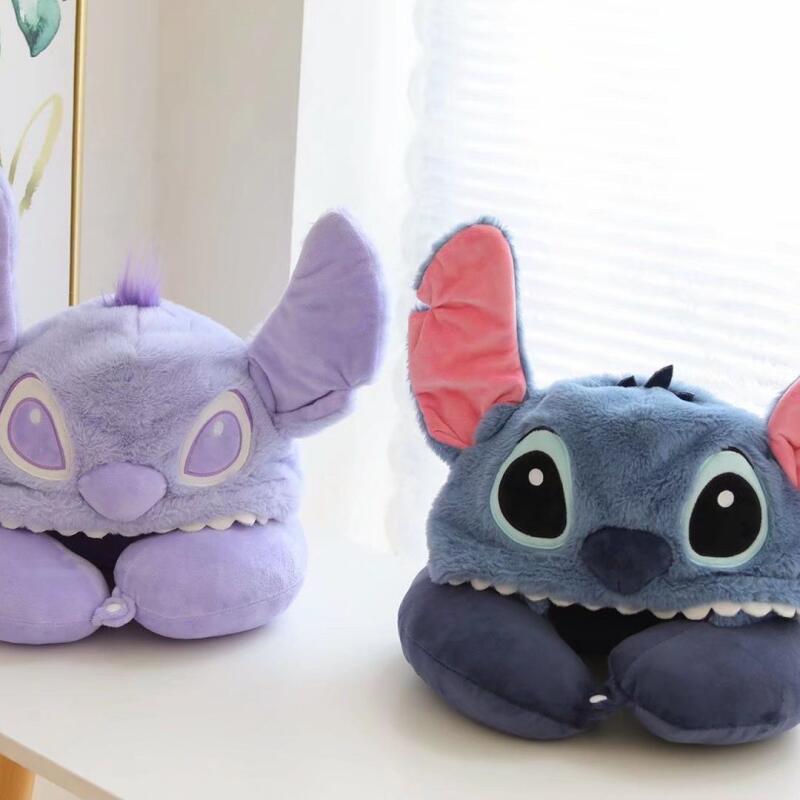 디즈니 귀여운 스티치 외계인 U자형 베개 목 베개 만화 - Travel Pillow Inflatable 리뷰 및 가격