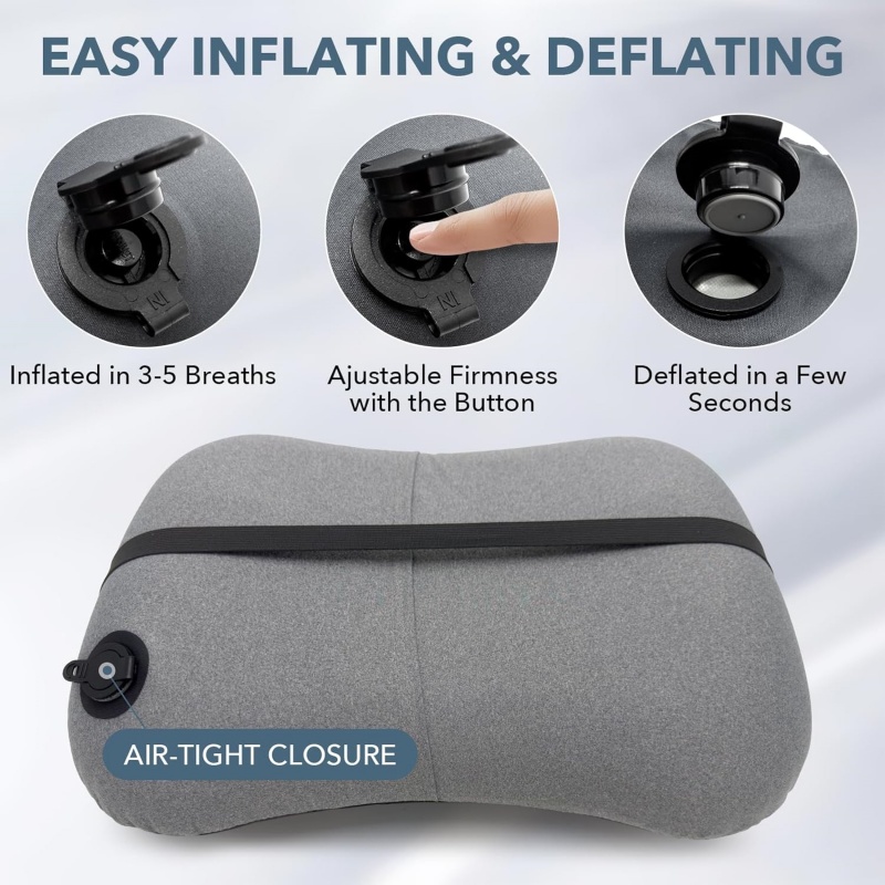 초경량 여행용 에어베개 탈부착 커버 백패킹 베개 비행기 - Travel Pillow Inflatable 리뷰 및 가격