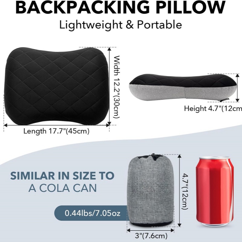 초경량 여행용 에어베개 탈부착 커버 백패킹 베개 비행기 - Travel Pillow Inflatable 리뷰 및 가격