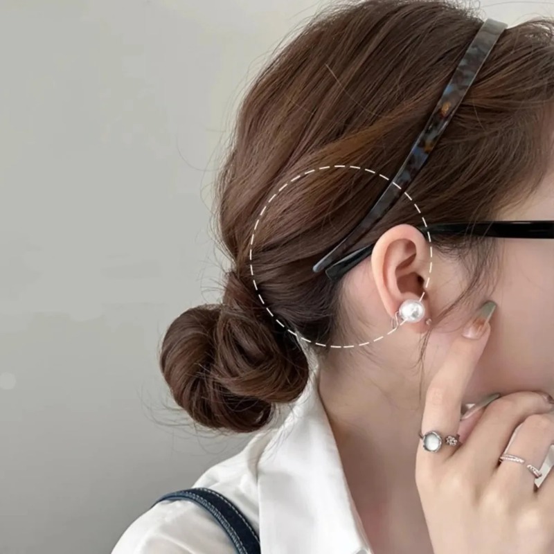 여름 우아한 아세테이트 헤어밴드, 고급 논클램핑 귀뼈  - Travel Accessories High End 리뷰 및 가격