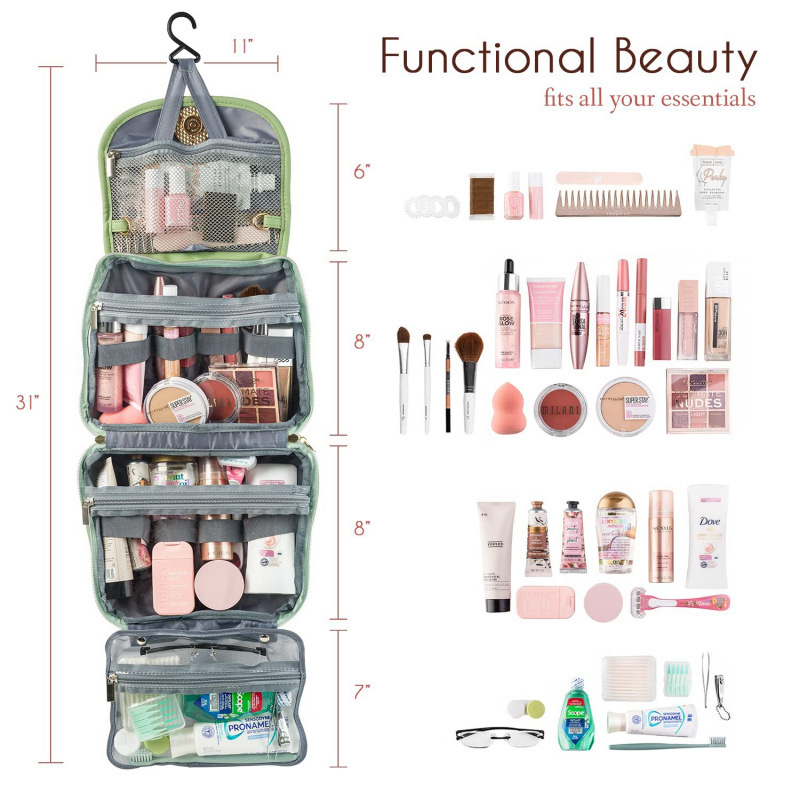 여성용 방수 화장품 가방, 다용도 여행용 화장품 정리함 - Travel Accessories Toiletry Bag 리뷰 및 가격