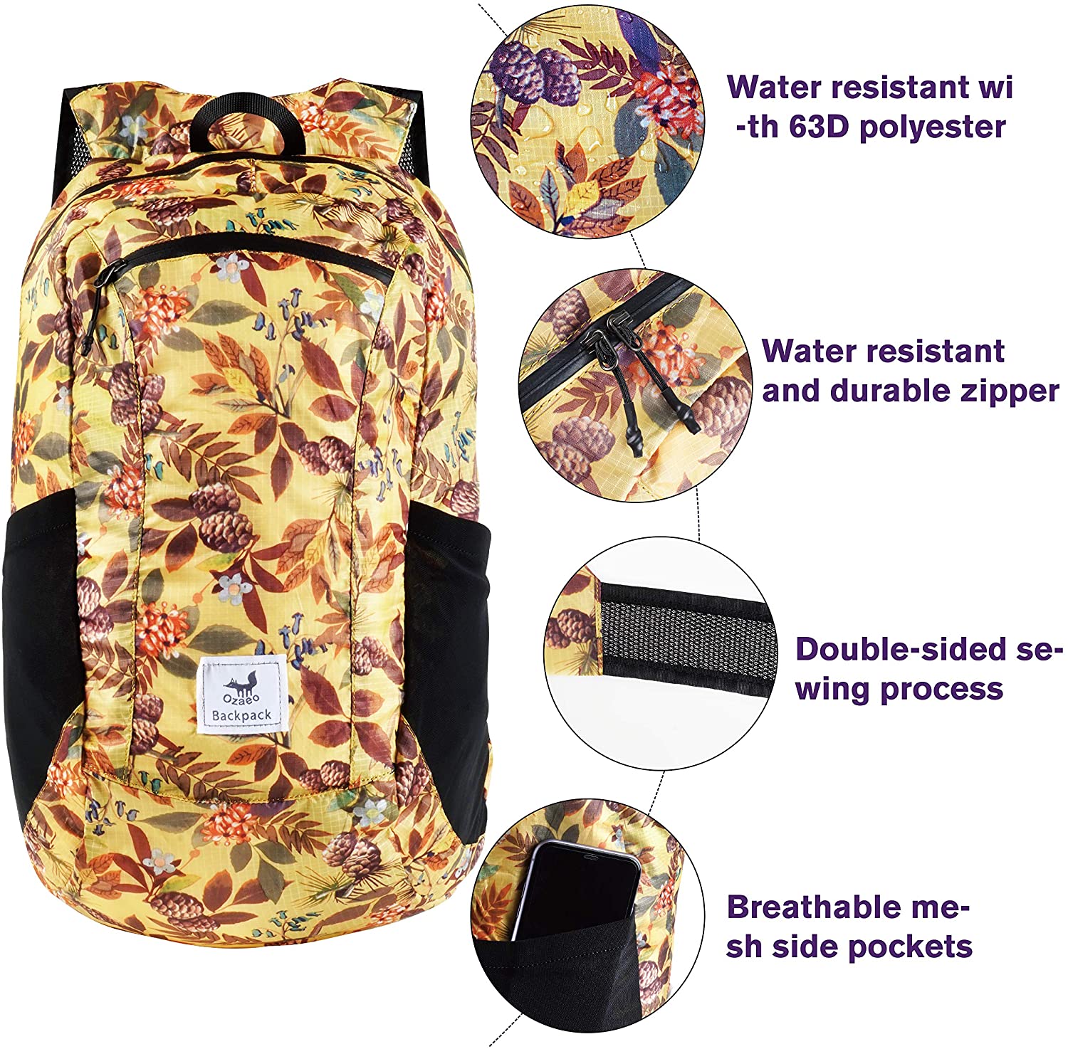 야외 여행을 위한 가볍고 접을 수 있는 데이팩, 방수, - Packable Daypack Foldable 리뷰 및 가격