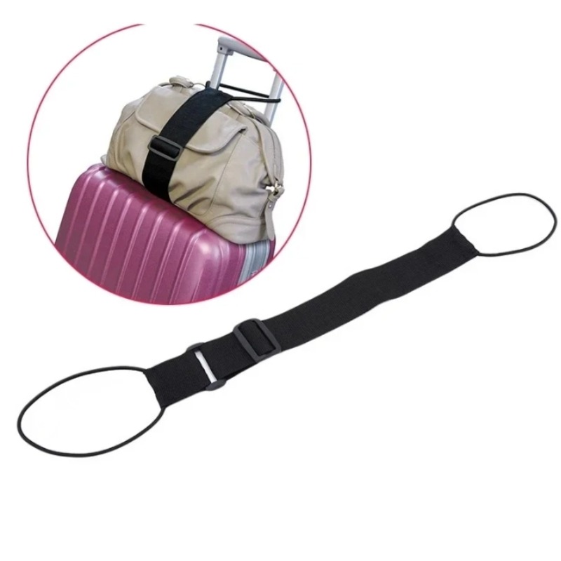 검은색 조절 가능한 탄성 소재의 여행용 짐 고정 밴드, - Travel Accessories Useful 리뷰 및 가격