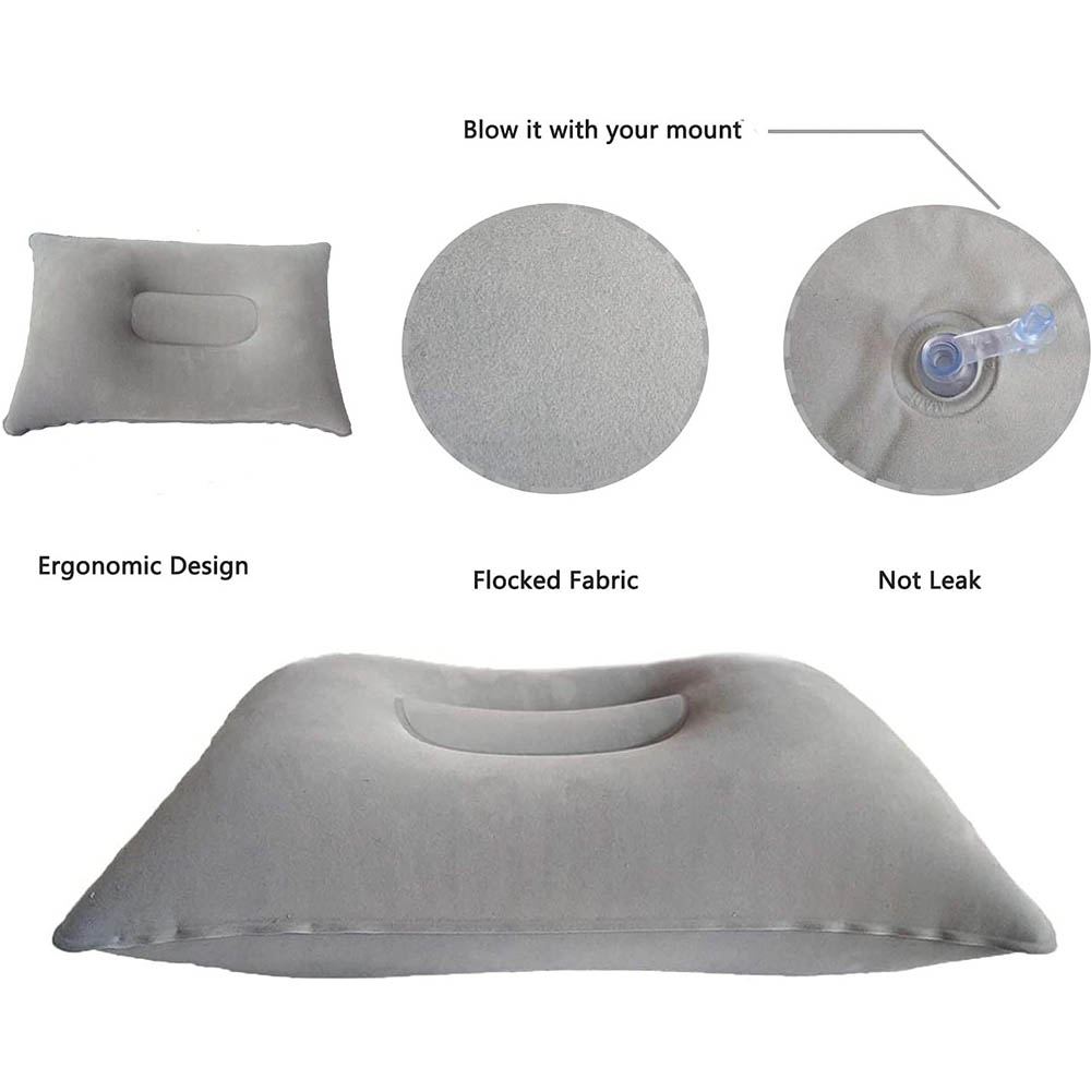 풍선 여행 베개 캠핑 하이킹을위한 휴대용 공기 베개 홈 - Travel Pillow Inflatable 리뷰 및 가격