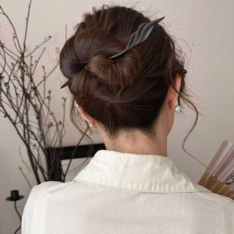우드 헤어핀 정교한 조각 헤어핀 고대 스타일 헤어 액세 - Travel Accessories High End 리뷰 및 가격