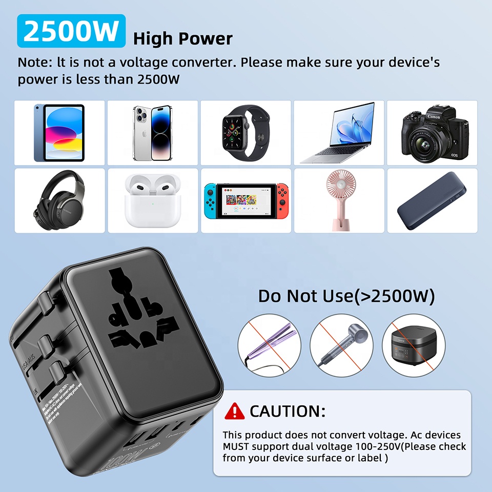 PD 100W GaN 고속 충전기 범용 여행용 플러그  - Travel Adapter Universal 리뷰 및 가격