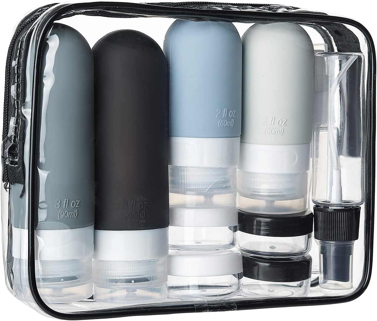 16Pcs 여행 용기 누출 방지 실리콘 짜기 용기 병  - Travel Accessories Toiletry Bag 리뷰 및 가격