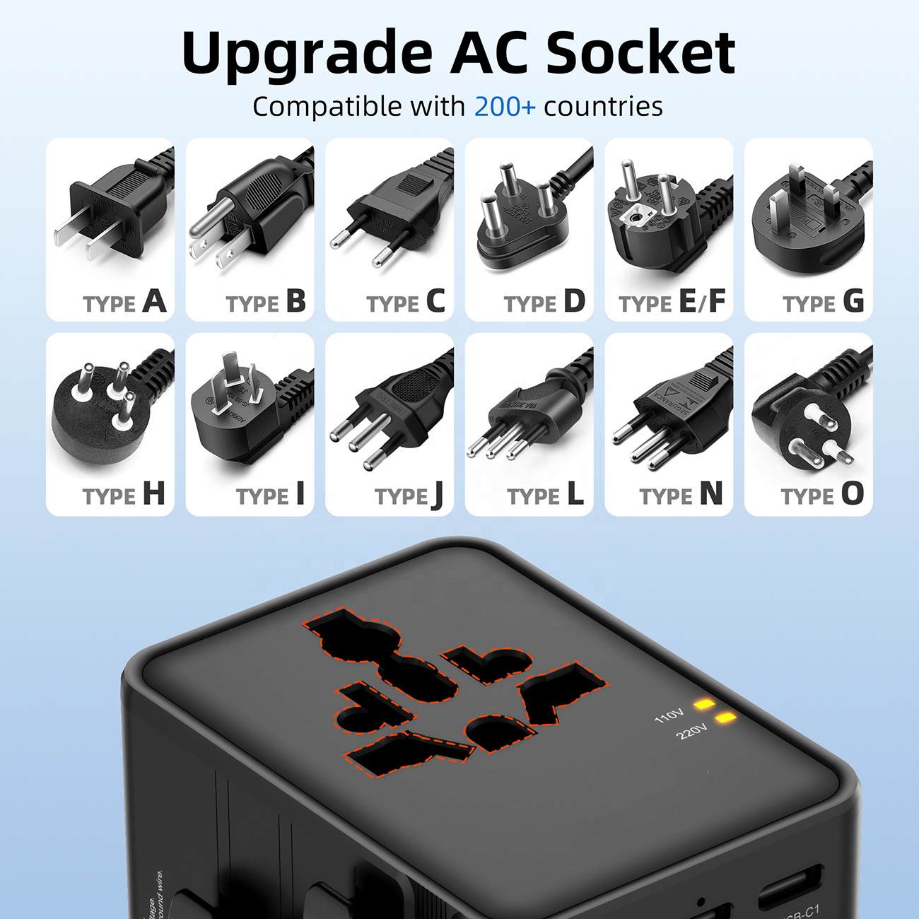 맞춤형 로고 다국가용 GaN 35W 전세계 충전기 전원 - Travel Adapter Universal 리뷰 및 가격