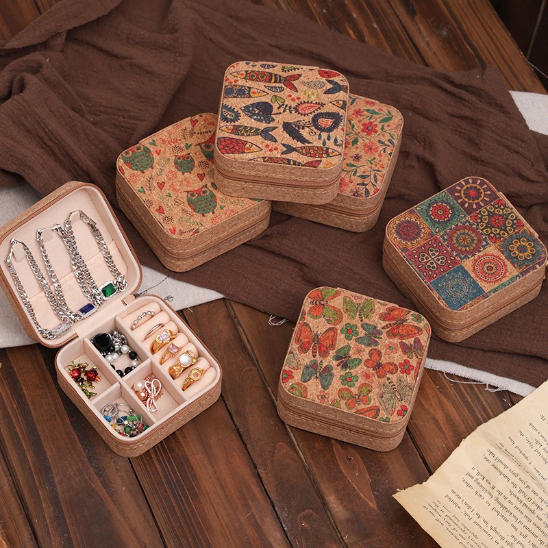 고급 레트로 나무결 프린트 휴대용 여행용품 보관함 다기 - Travel Accessories High End 리뷰 및 가격