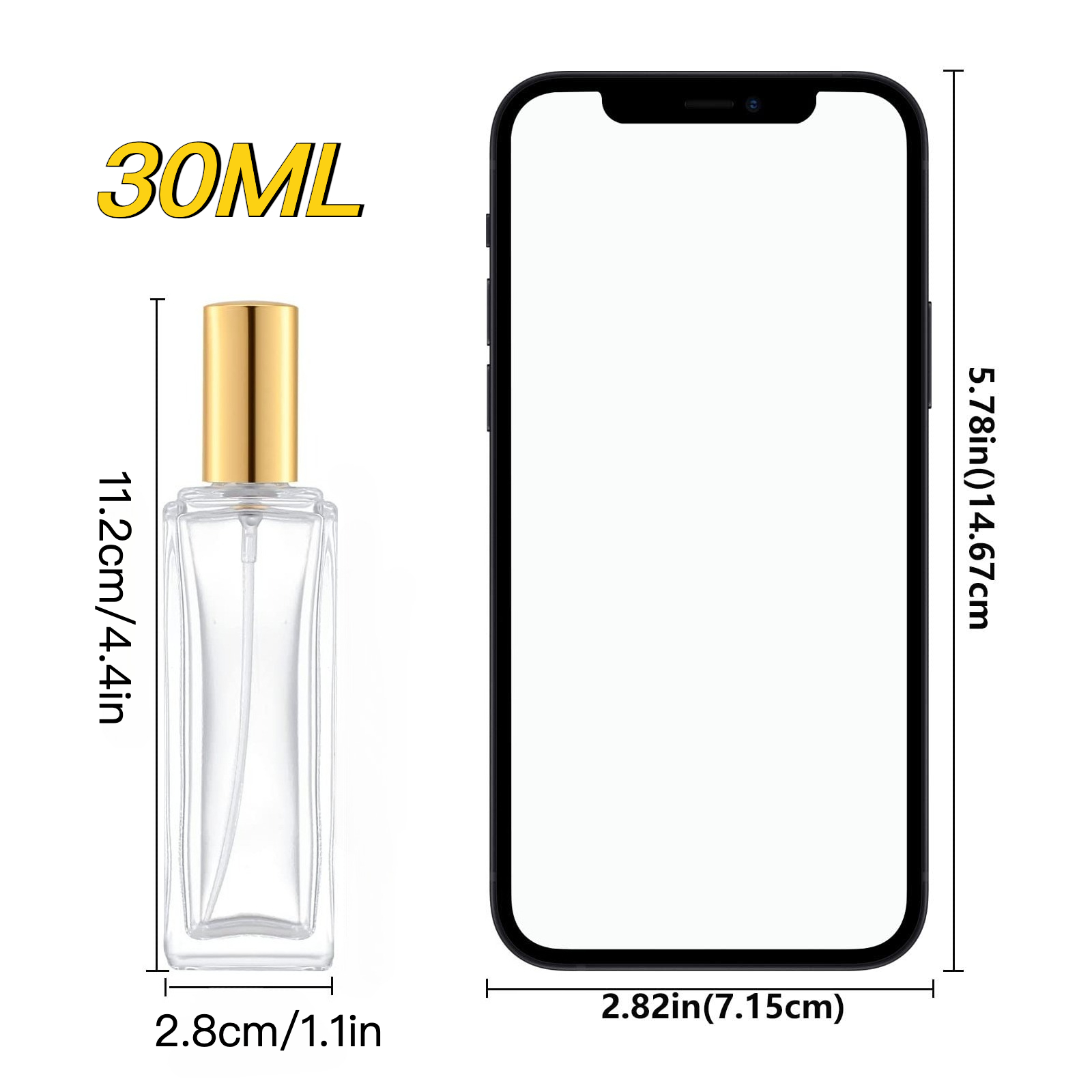 2개 향수병 스프레이 빈 향수 분무기 리필 가능 3가지 - Travel Accessories High End 리뷰 및 가격