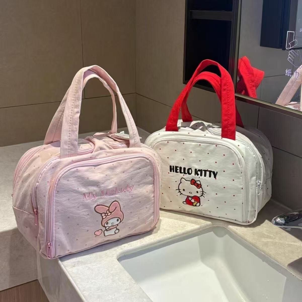 귀여운 애니메이션 메이크업 가방 만화 대용량 휴대용 세 - Travel Accessories Toiletry Bag 리뷰 및 가격