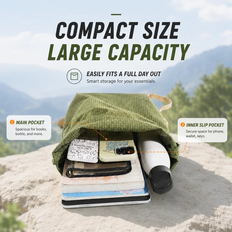 야외 하이킹 배낭 경량 접이식 배낭 170g 초경량 휴 - Packable Daypack Foldable 리뷰 및 가격