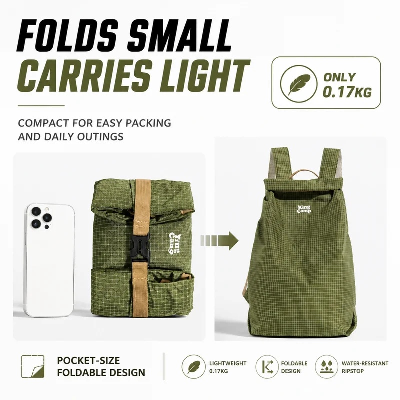 야외 하이킹 배낭 경량 접이식 배낭 170g 초경량 휴 - Packable Daypack Foldable 리뷰 및 가격