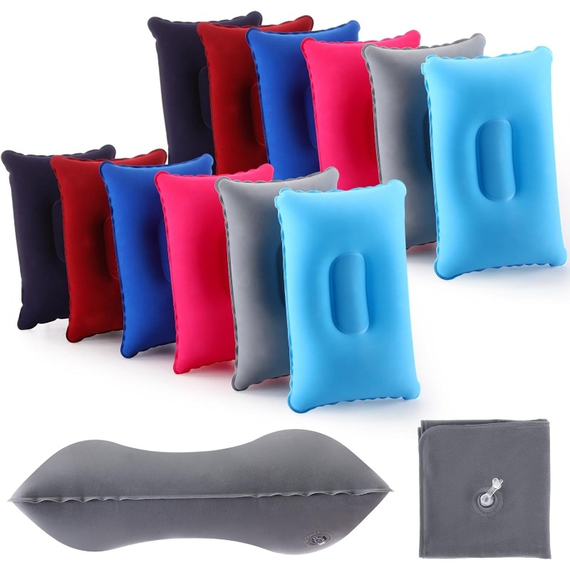 휴대용 접이식 에어 베개 야외 여행용 캠핑 목 받침대  - Travel Pillow Inflatable 리뷰 및 가격