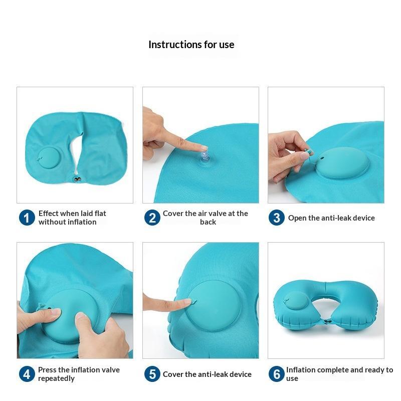 휴대용 접이식 에어 목베개, 보관 및 자체 충전 가능, - Travel Pillow Inflatable 리뷰 및 가격